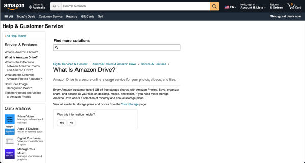 CustomLife.net Best cloud storage Amazon Drive