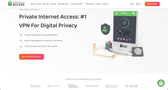 CustomLife.net VPN services Private Internet Access PIA
